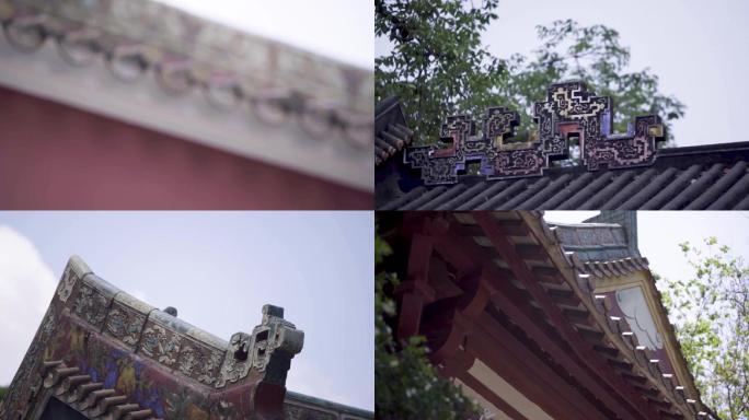 广州传统建筑红砖绿瓦