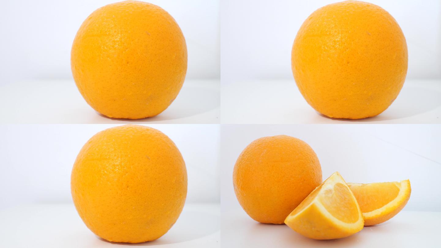 橙子特写 切开的橙子