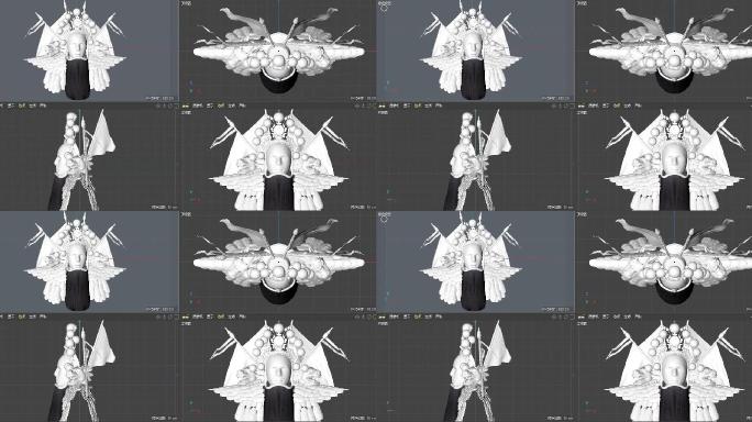 张飞 模型  脸谱 戏曲 高精模型