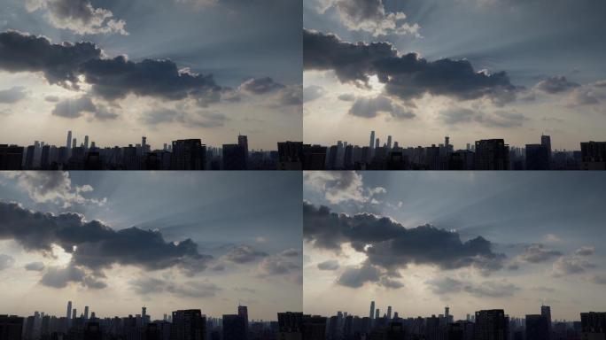 6K多变的云层光束延时摄影 (5)