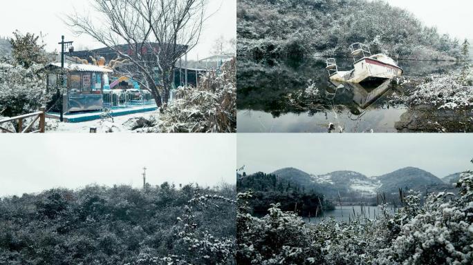 冬天云贵高原雪景