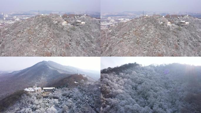 南京紫金山及天文台雪景  雪后初晴