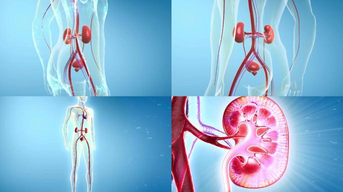 人体肾脏系统肾毒形成
