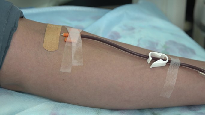 抽血输血无偿献血抽血设备4K升格