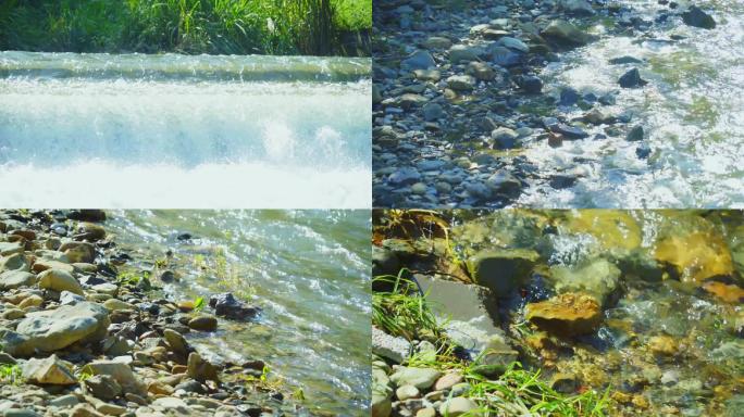 【可商用】乡村山区溪流河水小溪流水大自然