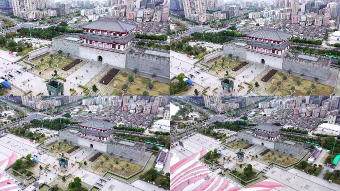 最新揭阳楼地标航拍