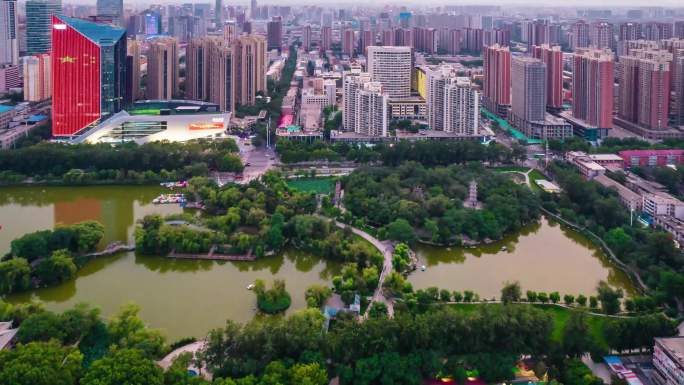 航拍城市延时