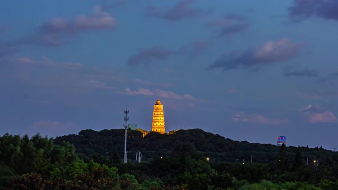 虎丘天空云彩延时