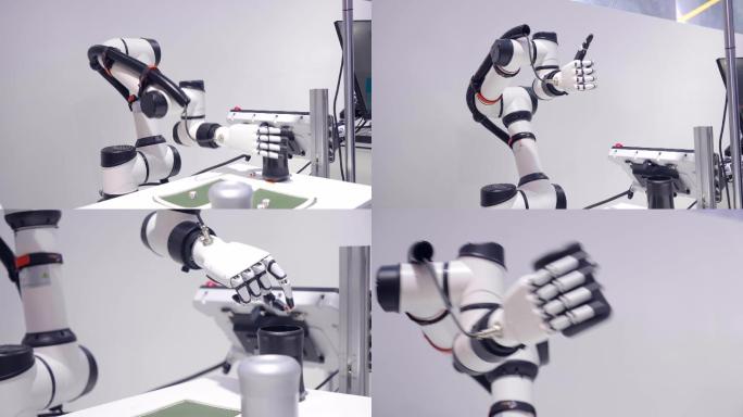 4K机器人机械手臂仿生学人工智能