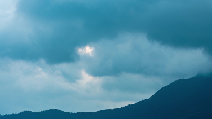 低层云长焦近景流动摄影