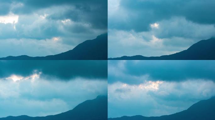 低层云长焦近景流动摄影
