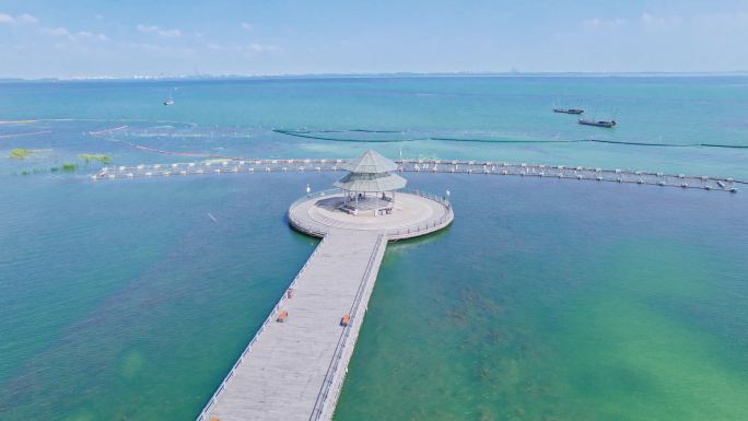 苏州太湖湖景4K航拍