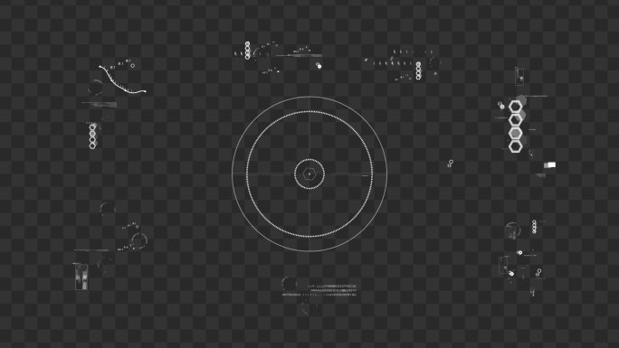 4k科技屏幕科幻hud