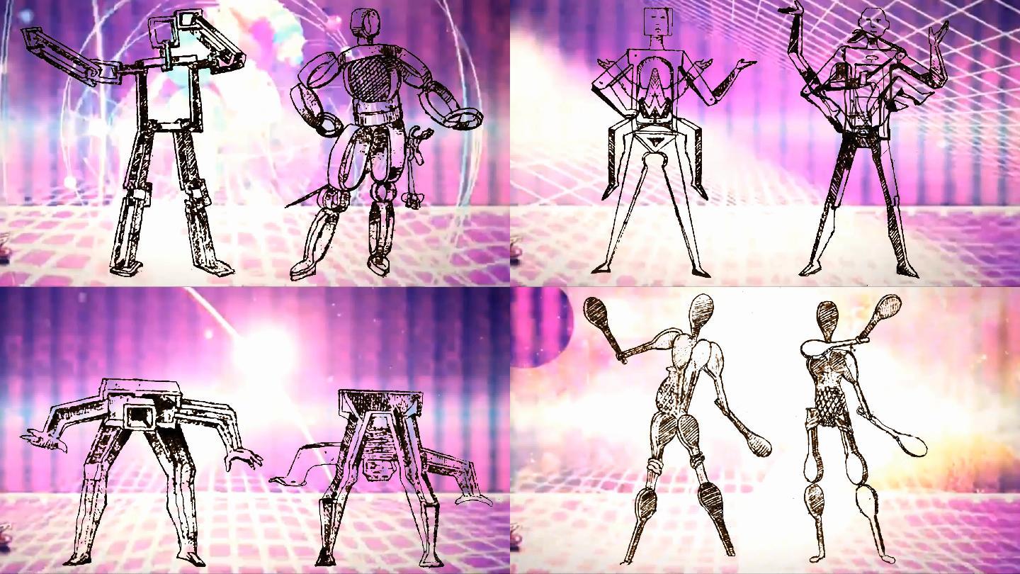 圆视艺术：微动画笑谈系列机器人舞蹈02