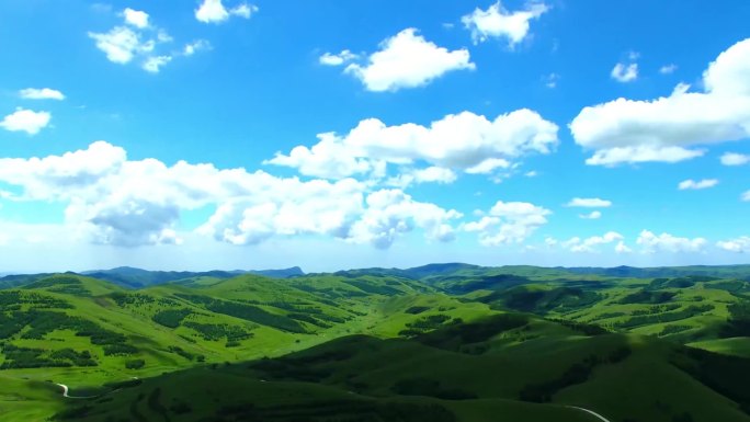 航拍延时大青山阴山山脉