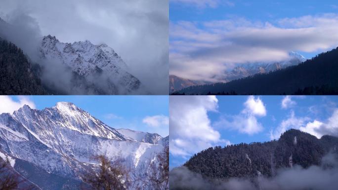 西藏林芝雪山