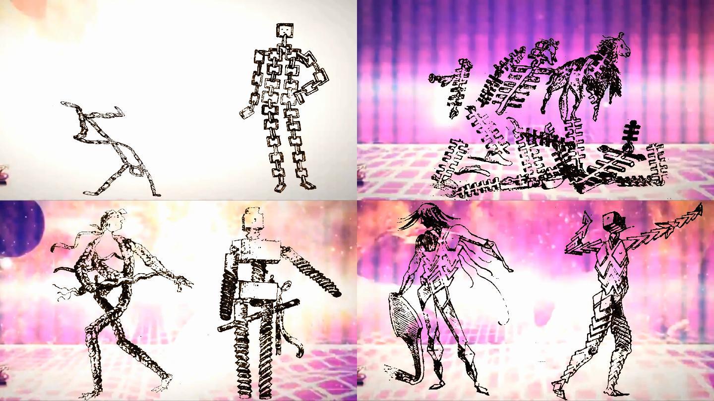 圆视艺术：微动画笑谈机器人舞蹈系列01