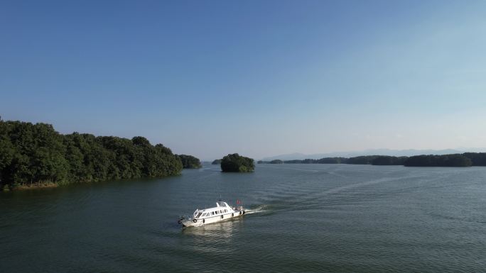 信阳南湾湖游船4k