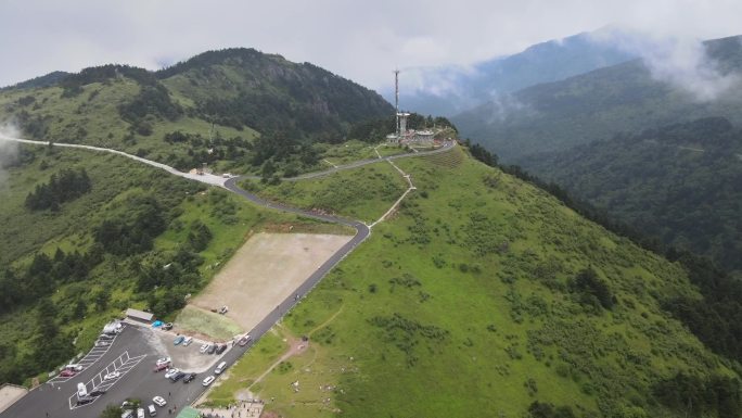 湖北美景旅游胜地神农架原始森林大九湖