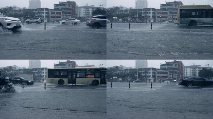 城市雨季-慢镜头