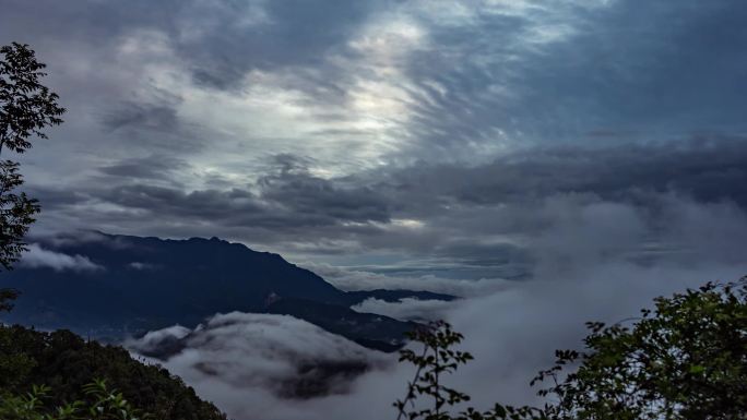 4K高清高山云海延时