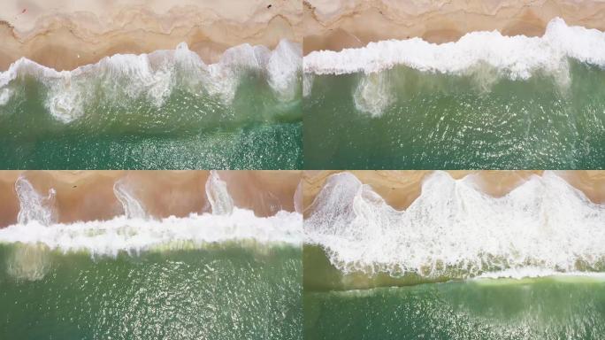海浪打到沙滩