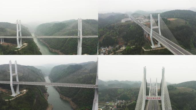 楠木渡乌江大桥 4K实拍素材