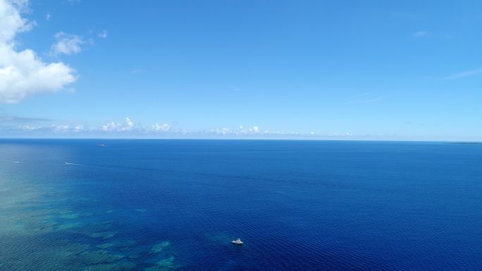 日本冲绳美丽的海景