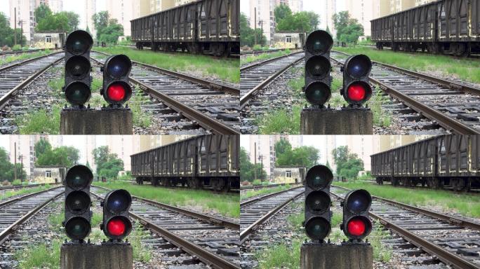 铁路信号灯铁路运输信号机红灯