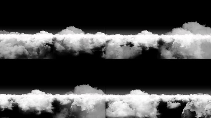 云层素材 带通道背景透明