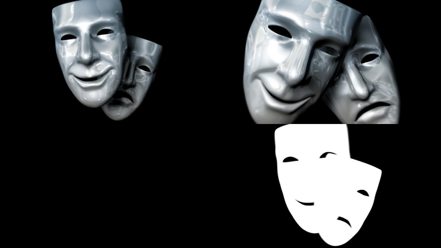 面具透明通道alpha小丑