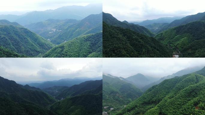 4K 浙北大峡谷山区峡谷航拍