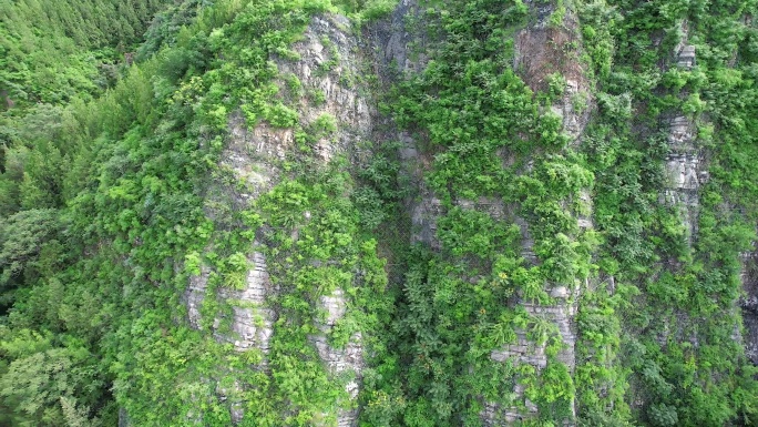 北京昌平山区航拍，京藏高速，山间高速