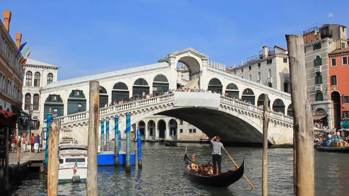 威尼斯水城景观意大利风情威尼斯运河