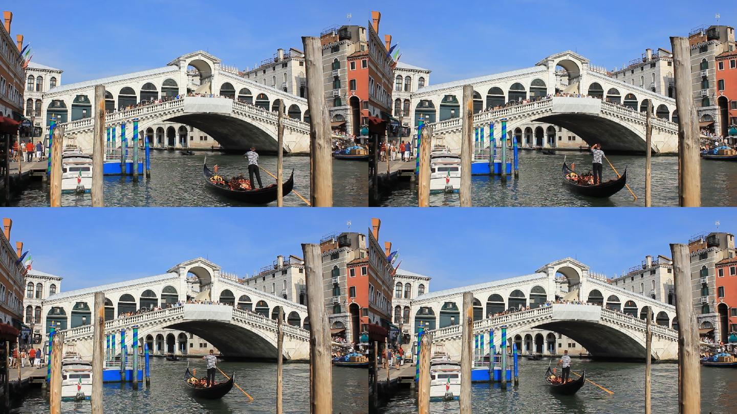 威尼斯水城景观意大利风情威尼斯运河