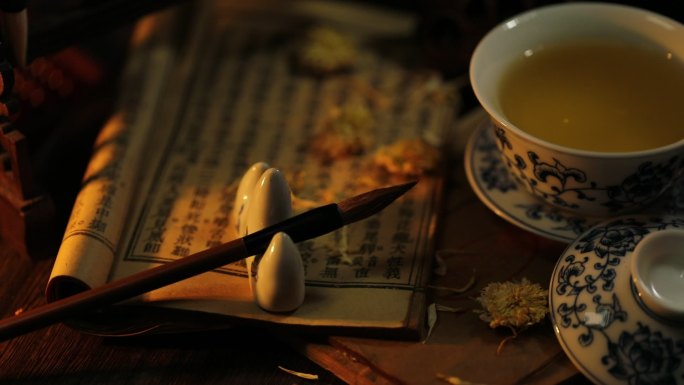 中国风茶文化静物摆拍