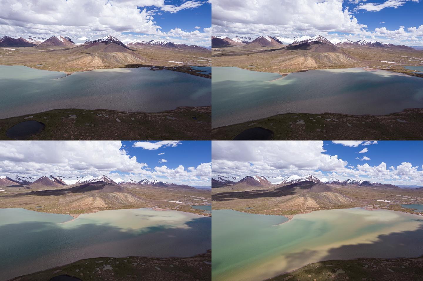 航拍唐古拉山口 巴斯错鄂湖延时摄影5K