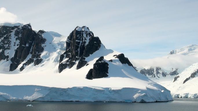 南极洲海岸线冰川融化保护环境气候变暖地球