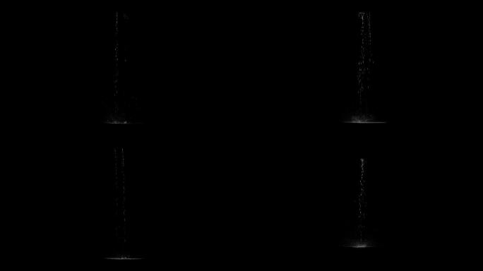 透明通道水流落下合成元素