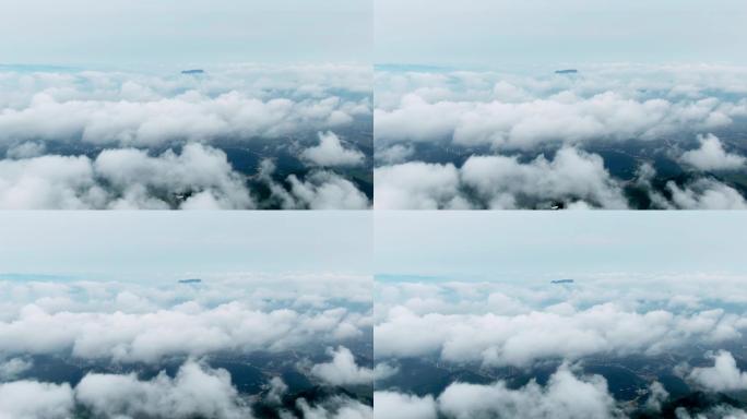 4K 航拍贵州凯里市香炉山云雾缭绕