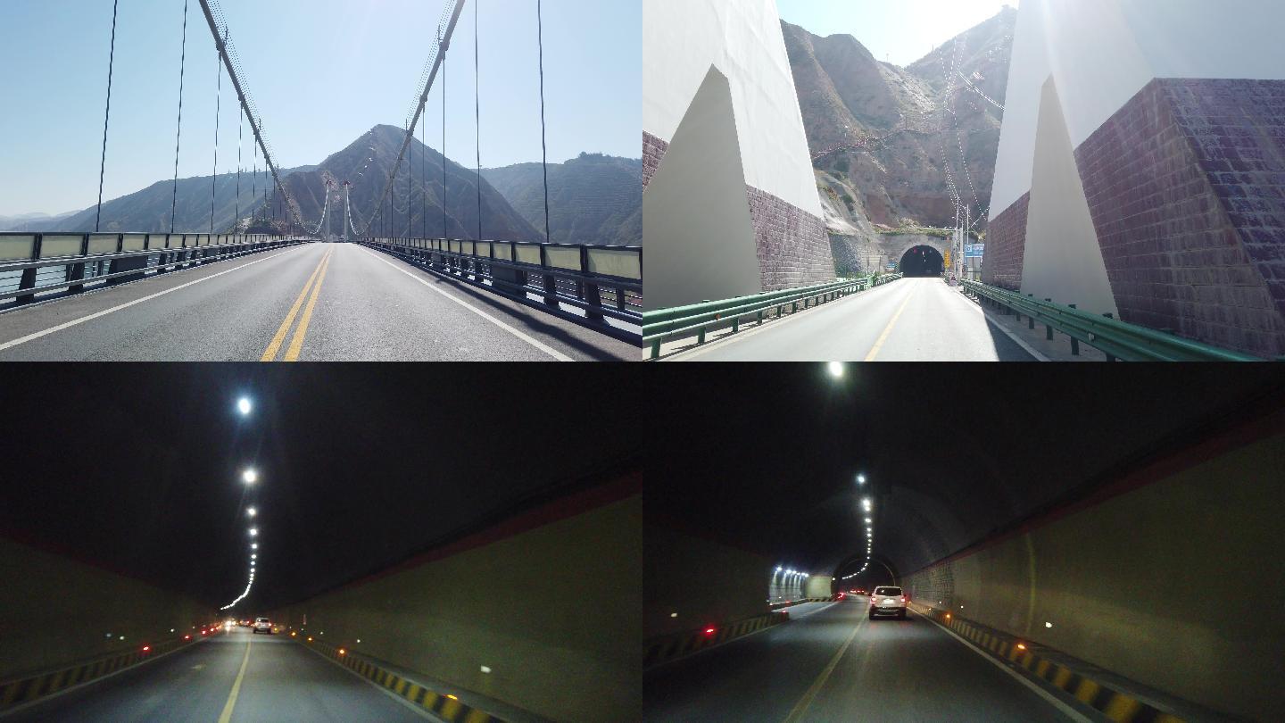 刘家峡大桥水库隧道旅行车行甘肃