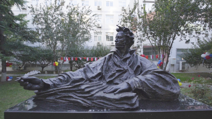 俄罗斯普希金雕塑铜像落成仪式