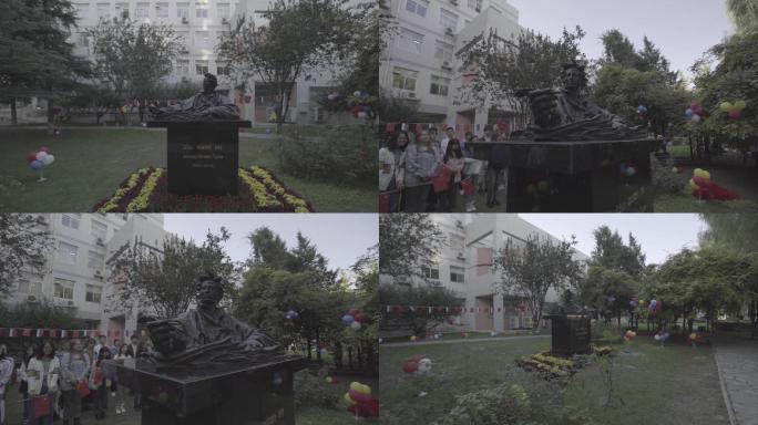 俄罗斯普希金雕塑铜像落成仪式