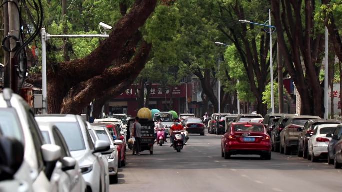 唯美，马路，车来车往   车流