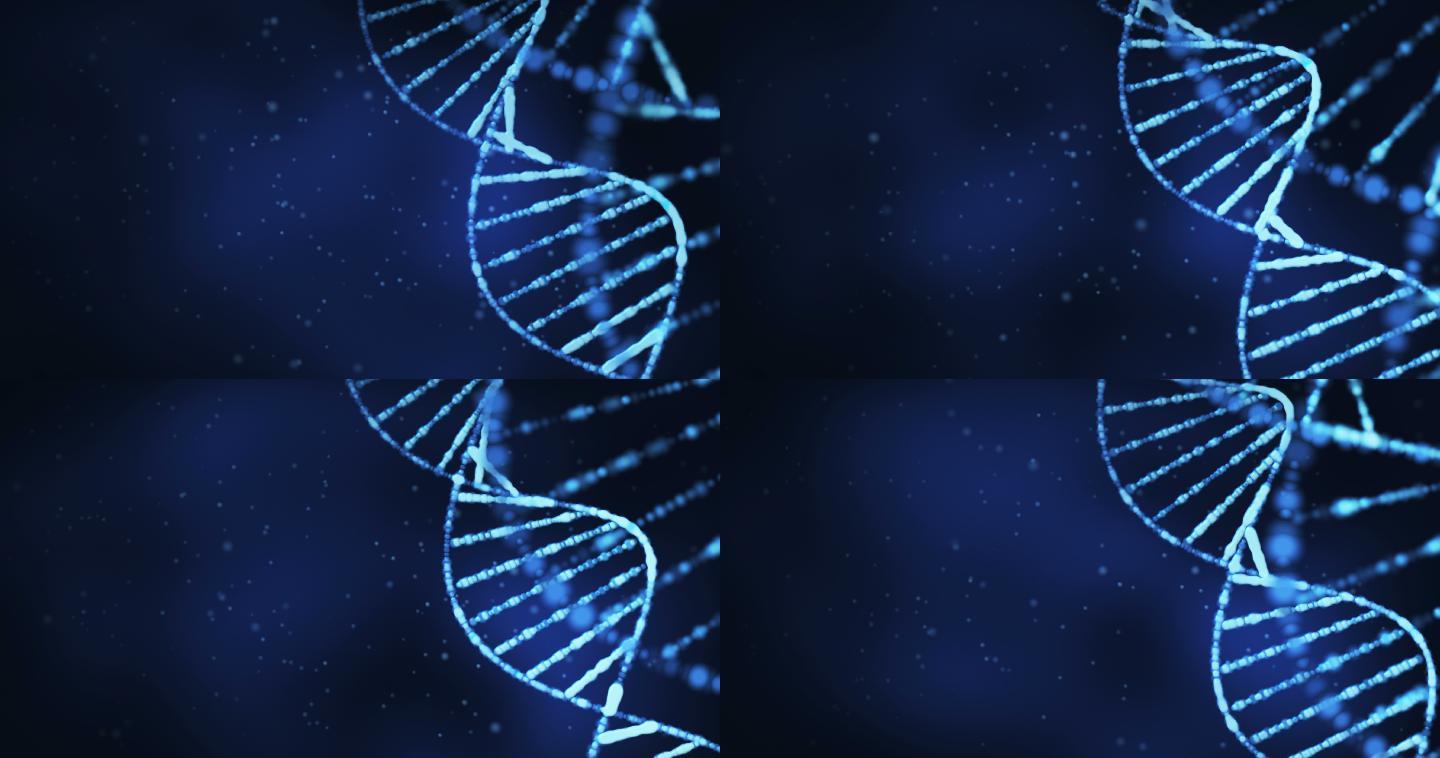 DNA环结构三维基因研究链式物体
