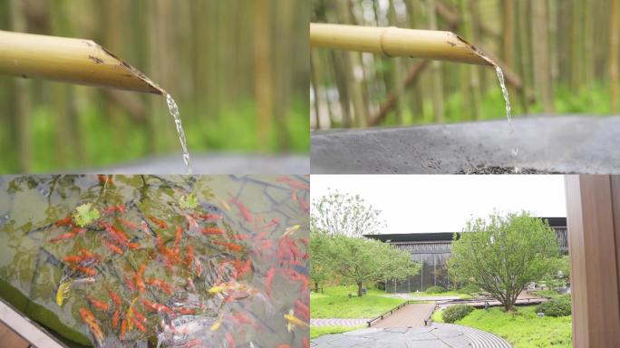 园林 别墅 中式 小院 水景  农家小院