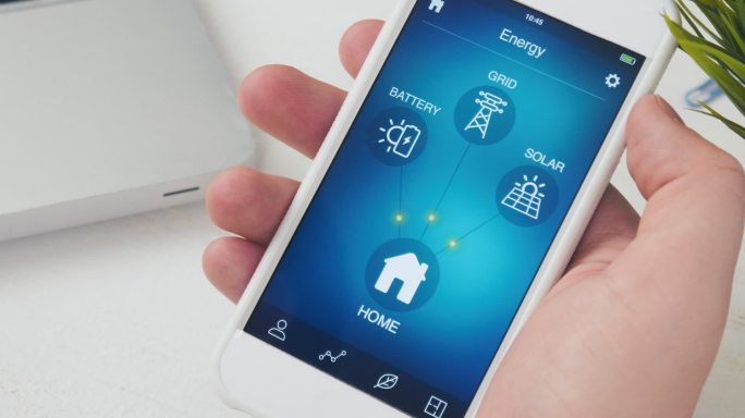 使用智能手机应用程序监控室内电源系统