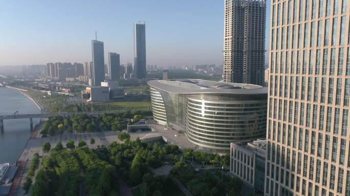 4K-天津于家堡金融会议中心航拍