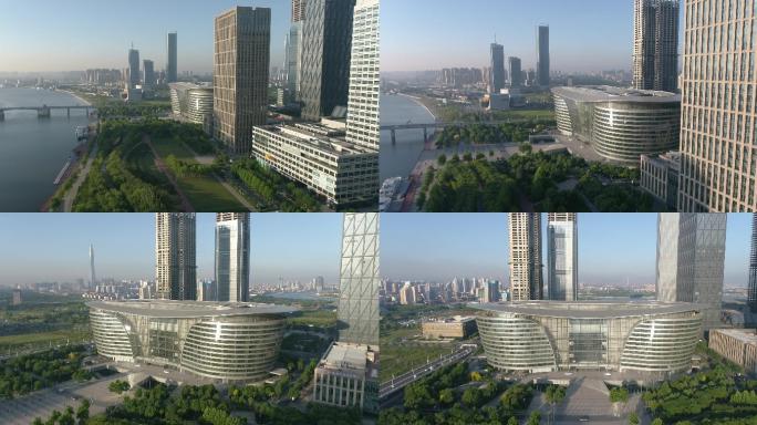 4K-天津于家堡金融会议中心航拍