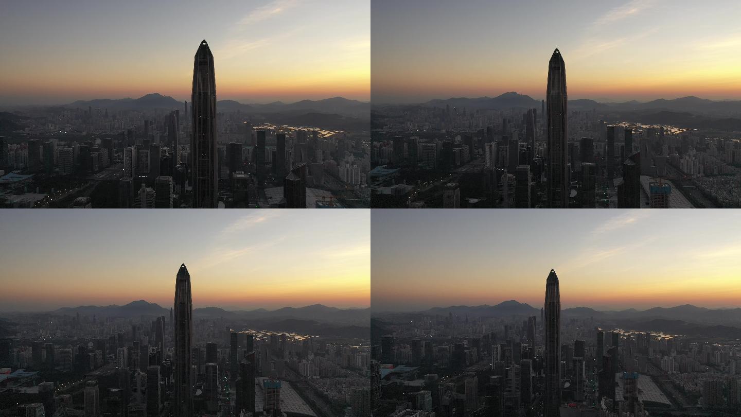 4K原创航拍：晨曦中的深圳最高楼
